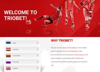 Triobet eSports Homepage