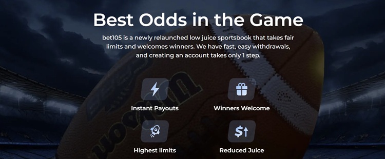 Bet105 Homepage