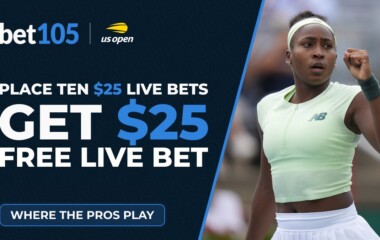 Bet105 US Open Promo: Get a $25 Free Live Bet