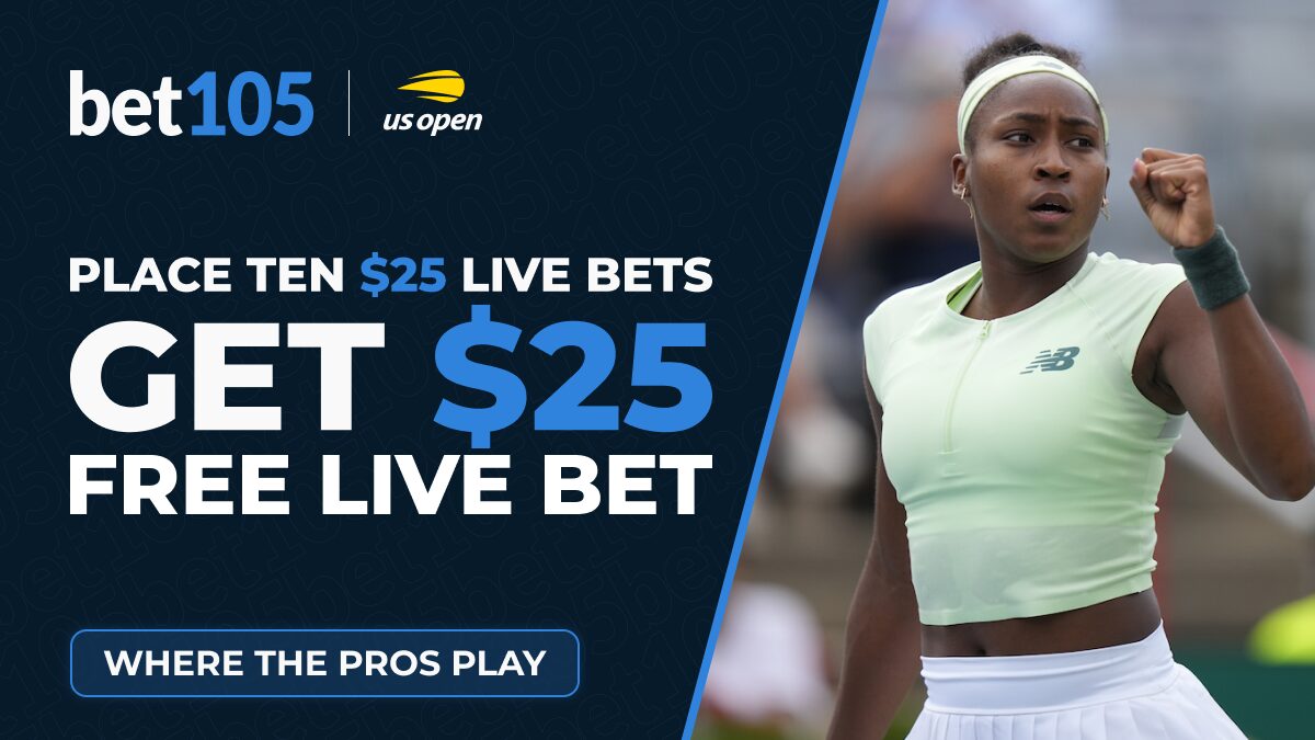 Bet105 US Open Promo: Get a $25 Free Live Bet