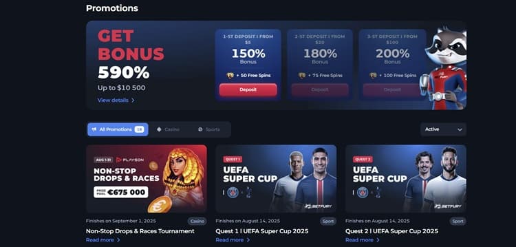 BetFury Casino & Sports Betting Promotions