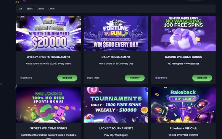 Jackbit Casino & Sports Betting Promotions