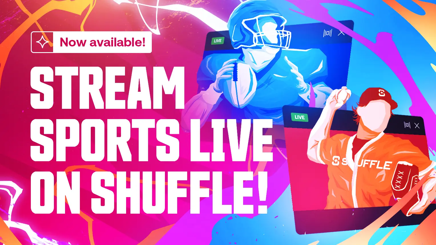 Livestream Sports on Shuffle!