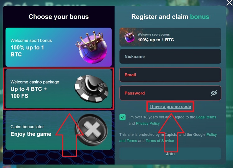 Vave Casino Registration Step 2
