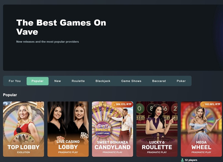 Vave Live Casino